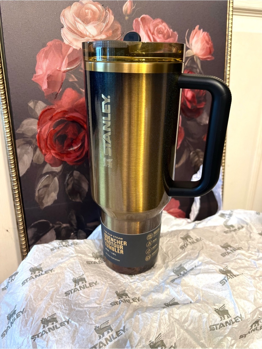 💛🖤🤎Stanley LIMITED EDITION “BLACK HONEY” 40oz Tumbler-NIB🖤🤎💛 - Picture 14 of 14